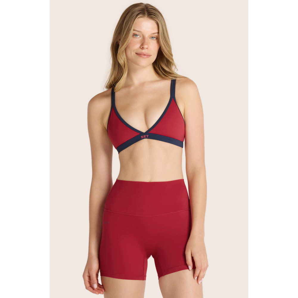 SET Active AIRLUXE™ BREATHE TRIANGLE BRA - LADYBUG Size XLLadybug / XL